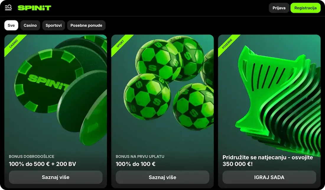 spinit casino bonus svi