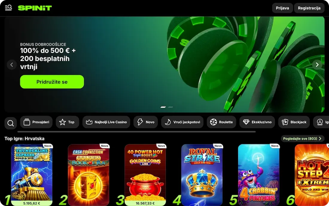 spinit casino stranica