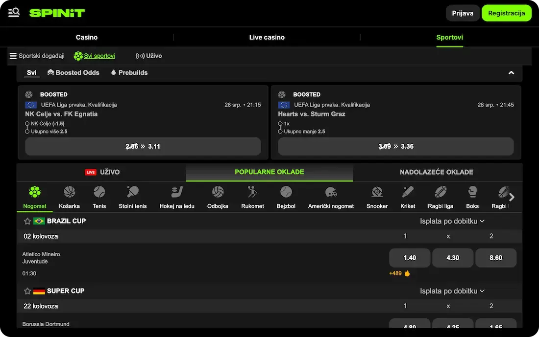spinit casino sport