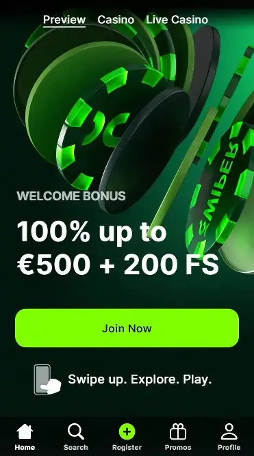 Spinit Casino na mobilnom uređaju